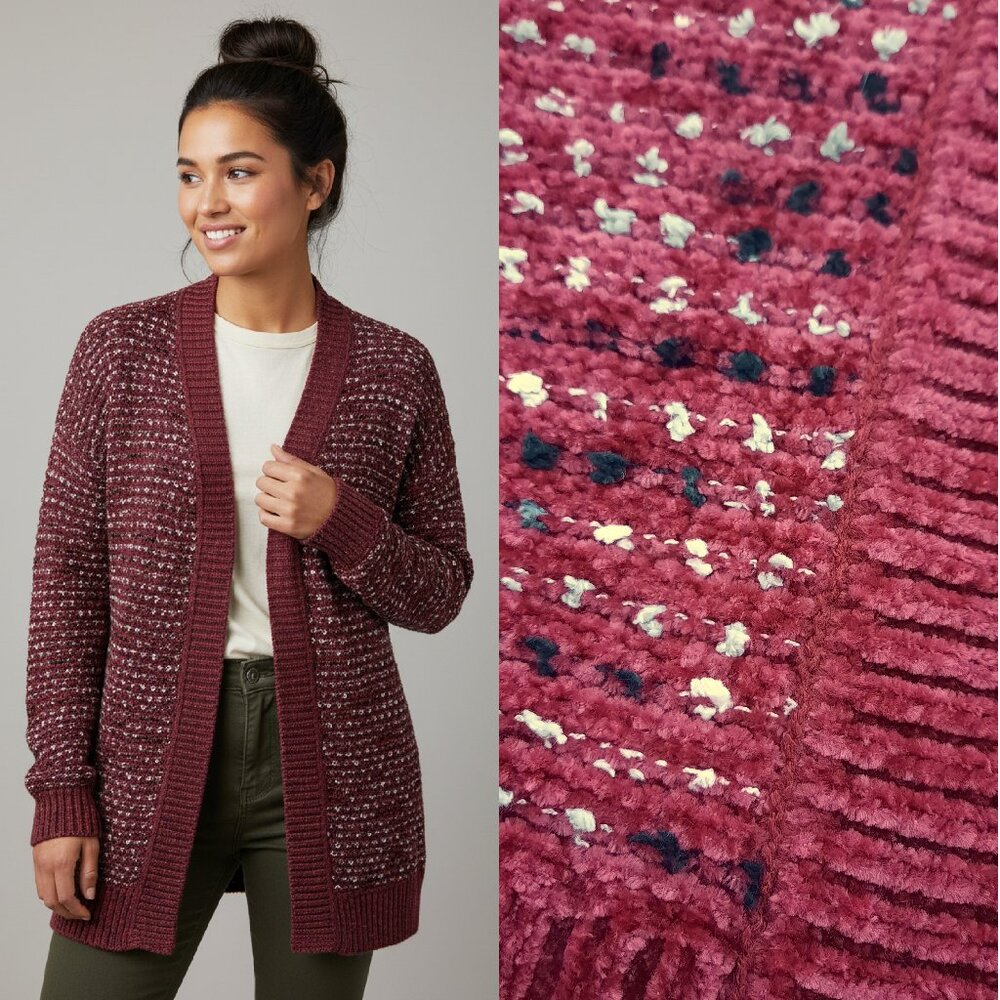 Fuzzy knit open front cardigan - Maurices brand